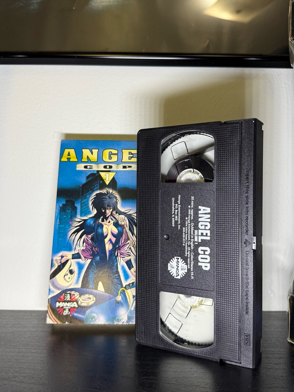 Vintage 1995 Angel Cop Volume 1 VHS Movie Tape Manga Anime